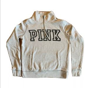 Pink quarter zip